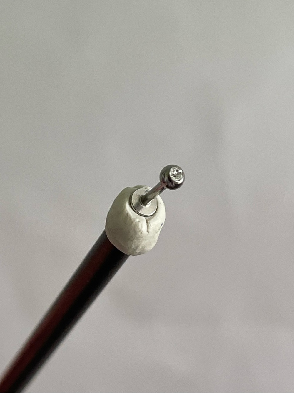 Steel Flat Back Threaded Labret Body Jewelry